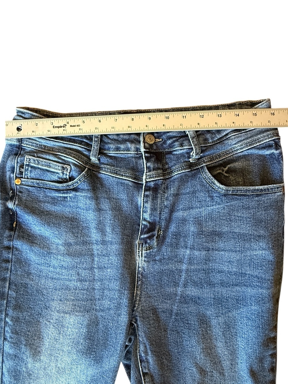 Judy Blue JB88384 Medium Wash High Rise Skinny Jeans Size 15/32 Stretch Denim - Picture 11 of 14